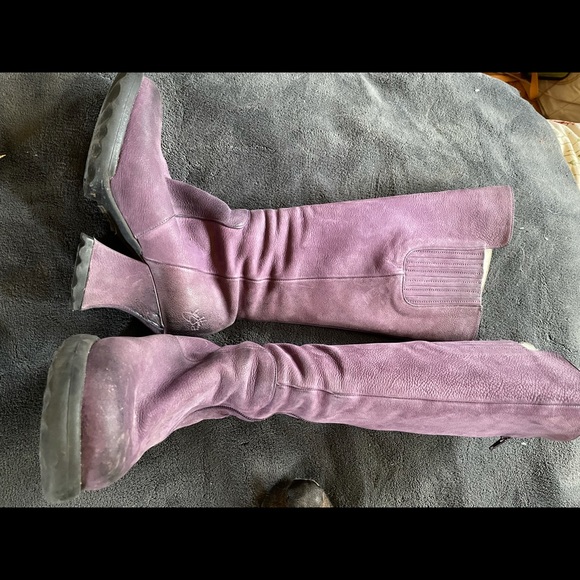 John Fluevog Alto Purple boots - Picture 2 of 2